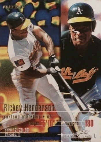 1995 Fleer #246 Rickey Henderson Baseball Card 1995 Fleer #246 Rickey Henderson Baseball Card