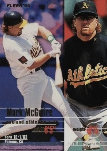 1995 Fleer #249 Mark McGwire Baseball Card 1995 Fleer #249 Mark McGwire Baseball Card
