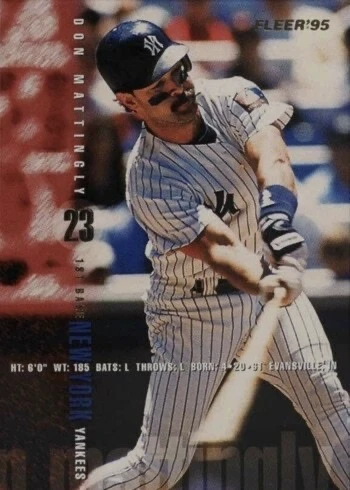 1995 Fleer #76 Don Mattingly Baseball Card 1995 Fleer #76 Don Mattingly Baseball Card