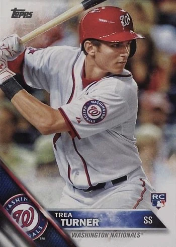 2016 Topps #103 Trea Turner Rookie Card 2016 Topps #103 Trea Turner Rookie Card