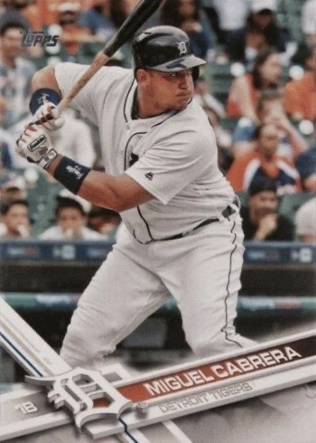 2017 Topps #150 Miguel Cabrera Baseball Card 2017 Topps #150 Miguel Cabrera Baseball Card