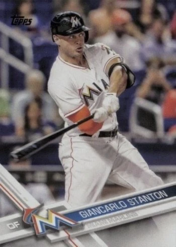 2017 Topps #25 Giancarlo Stanton Baseball Card 2017 Topps #25 Giancarlo Stanton Baseball Card