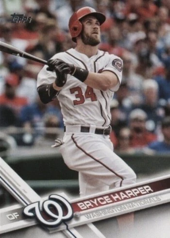 2017 Topps #34 Bryce Harper Baseball Card 2017 Topps #34 Bryce Harper Baseball Card
