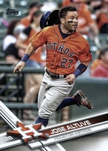 2017 Topps #644 Jose Altuve Baseball Card 2017 Topps #644 Jose Altuve Baseball Card