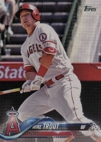 2018 Topps #300 Mike Trout Baseball Card 2018 Topps #300 Mike Trout Baseball Card