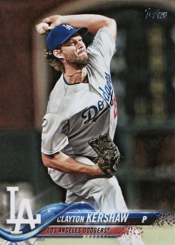 2018 Topps #350 Clayton Kershaw Baseball Card 2018 Topps #350 Clayton Kershaw Baseball Card