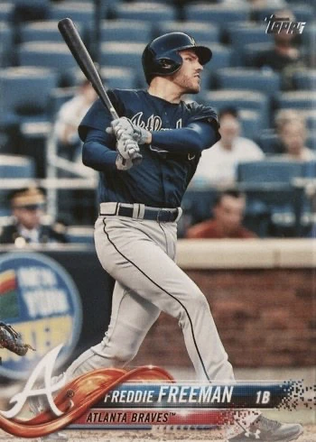 2018 Topps #510 Freddie Freeman Baseball Card 2018 Topps #510 Freddie Freeman Baseball Card