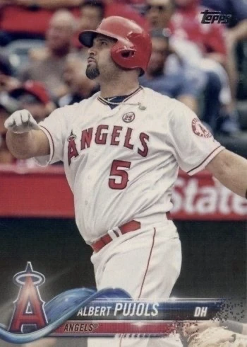 2018 Topps #582 Albert Pujols Baseball Card 2018 Topps #582 Albert Pujols Baseball Card