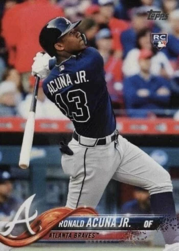 2018 Topps #698 Ronald Acuna Jr. Rookie Card 2018 Topps #698 Ronald Acuna Jr. Rookie Card