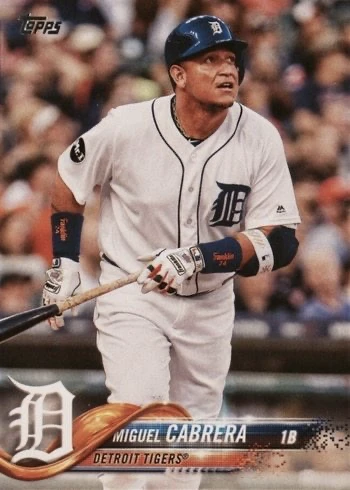 2018 Topps #90 Miguel Cabrera Baseball Card 2018 Topps #90 Miguel Cabrera Baseball Card
