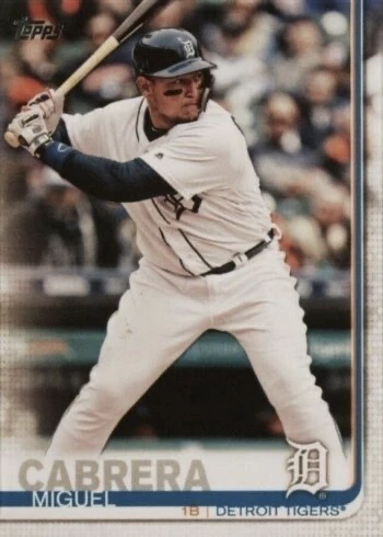 2019 Topps #230 Miguel Cabrera Baseball Card 2019 Topps #230 Miguel Cabrera Baseball Card