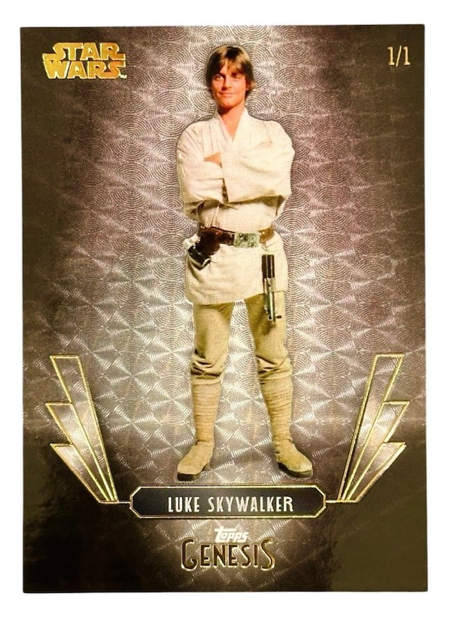 2025 Topps Disney Genesis #1 Luke Skywalker Silver Circles 1/1