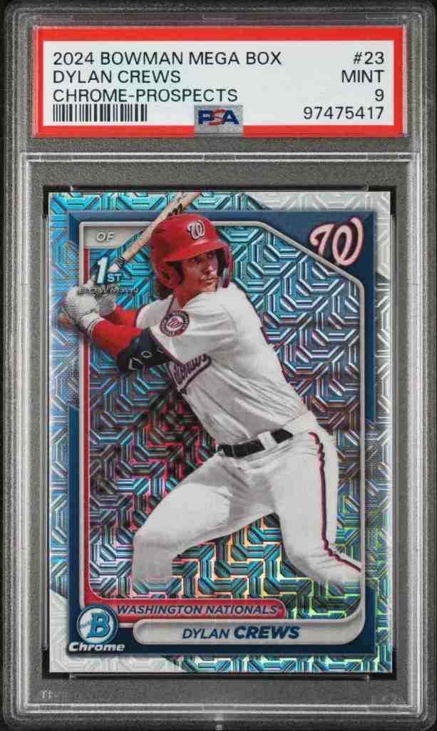 2024 Bowman Mega Box #23 Dylan Crews Chrome-Prospects PSA 9