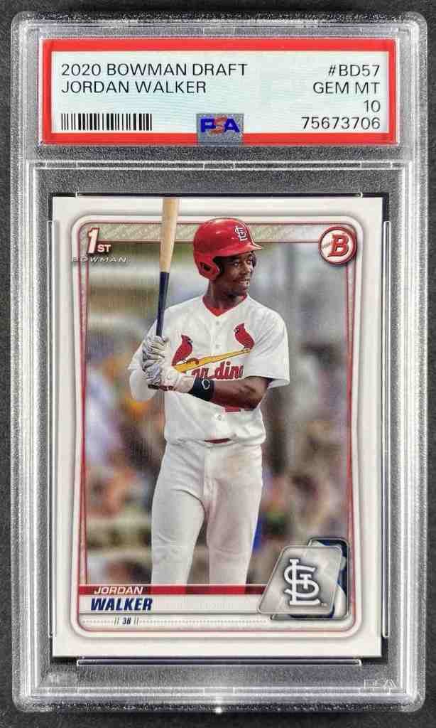 2020 Bowman Draft #BD57 Jordan Walker PSA 10