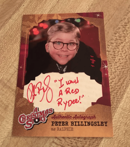 2024 Marquee A Christmas Story Peter Billingsley as Ralphie 1/1 Inscribed Auto Card
