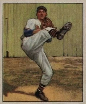 1950 Bowman #19 Warren Spahn Baseball Card 1950 Bowman #19 Warren Spahn Baseball Card