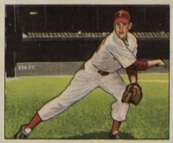 1950 Bowman #32 Robin Roberts Baseball Card 1950 Bowman #32 Robin Roberts Baseball Card