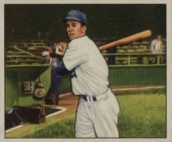 1950 Bowman #77 Duke Snider Baseball Card 1950 Bowman #77 Duke Snider Baseball Card