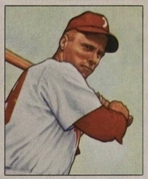 1950 Bowman #84 Richie Ashburn Baseball Card 1950 Bowman #84 Richie Ashburn Baseball Card