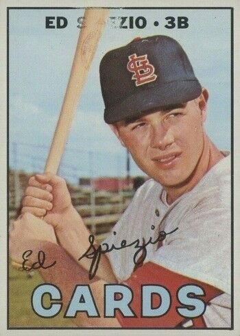 1967 Topps #128 Ed Spiezio (Most of 'Spie' Missing Variation) Baseball Card 1967 Topps #128 Ed Spiezio (Most of 'Spie' Missing Variation) Baseball Card