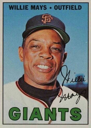1967 Topps #200 Willie Mays Baseball Card 1967 Topps #200 Willie Mays Baseball Card