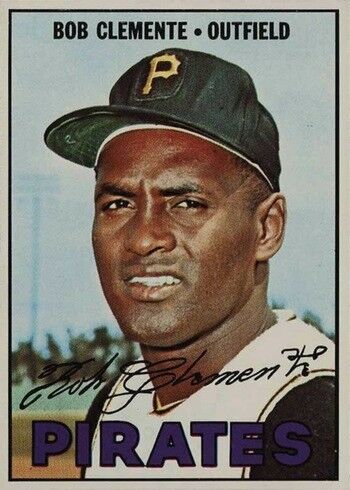 1967 Topps #400 Roberto Clemente Baseball Card 1967 Topps #400 Roberto Clemente Baseball Card