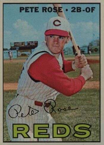 1967 Topps #430 Pete Rose Baseball Card 1967 Topps #430 Pete Rose Baseball Card