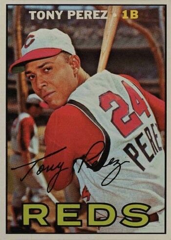 1967 Topps #476 Tony Perez Baseball Card 1967 Topps #476 Tony Perez Baseball Card