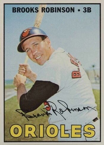 1967 Topps #600 Brooks Robinson Baseball Card 1967 Topps #600 Brooks Robinson Baseball Card