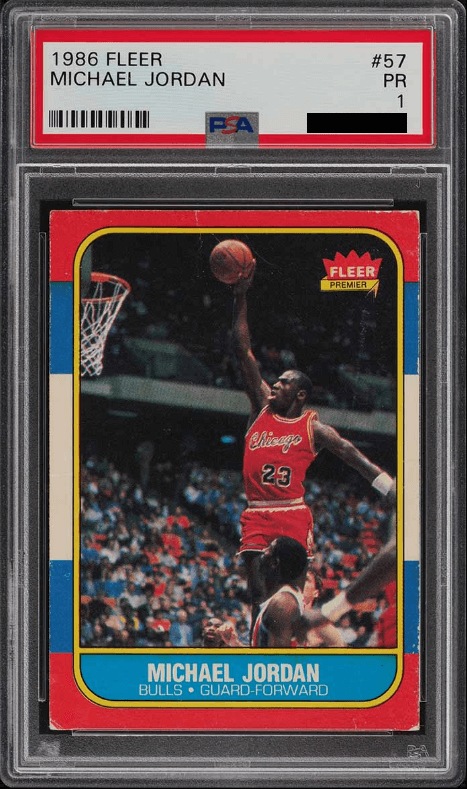 1986 Fleer #57 Michael Jordan PSA 1